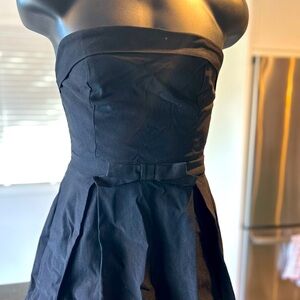 Cute simple strapless little black dress size small
